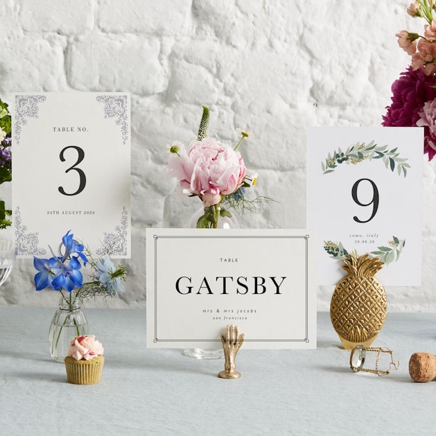 Table Names & Numbers