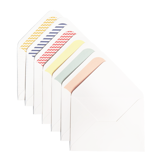 White Envelopes Included