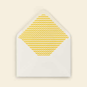 7x5 Envelope Yellow Wave