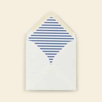 Square Envelope Blue Stripe