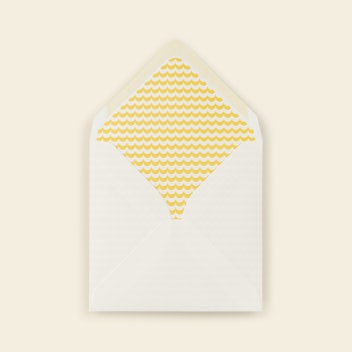 Square Envelope Yellow Wave