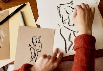 The mindful practice of life drawing with Charcoal Art Club