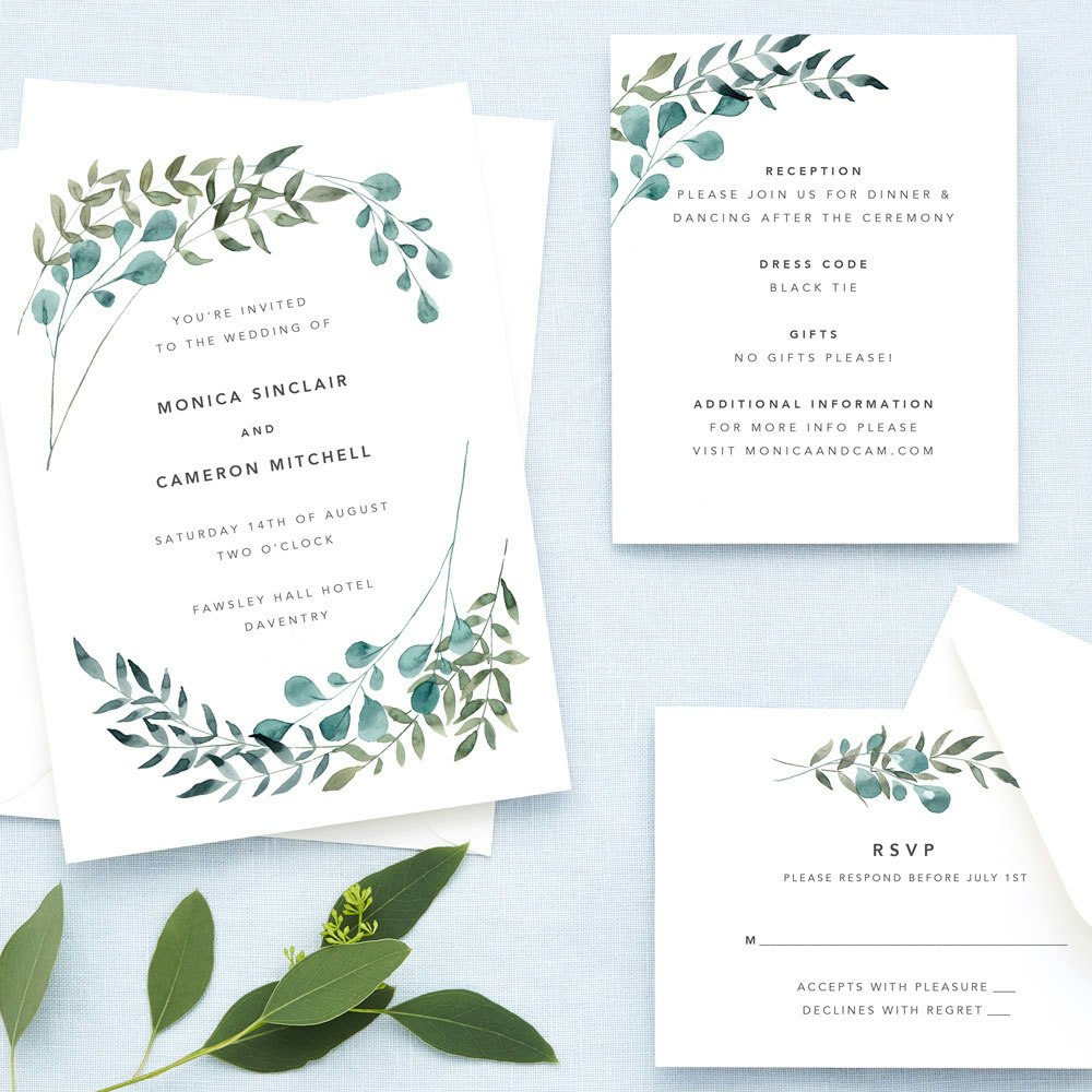 wedding invitations customizable invitation sets papier