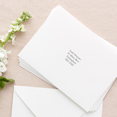 Let us print your invitation envelopes 