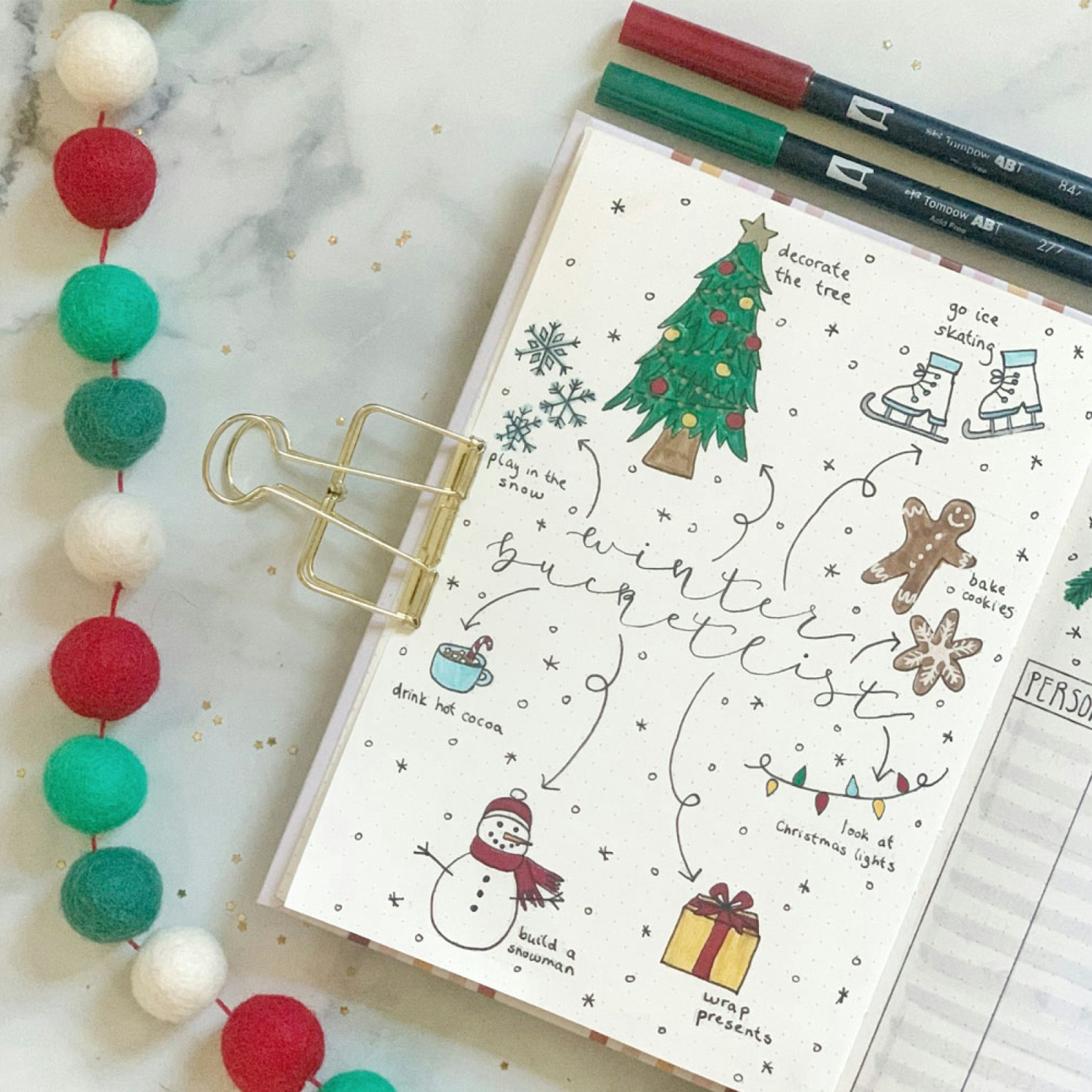 Bullet Journal Ideas for Fun Christmas Planning | Papier