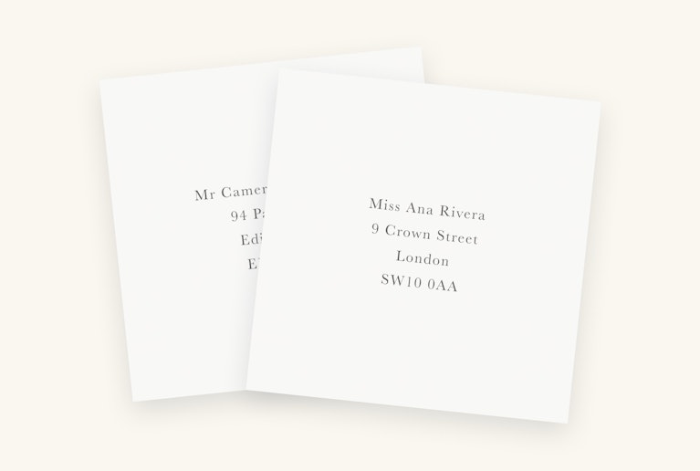 Easy envelope & place card printing
