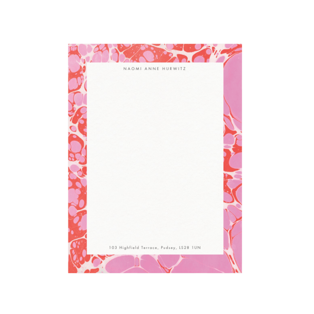 Pink Motel, Letter Writing Paper