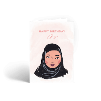 Watercolour Birthday Girl