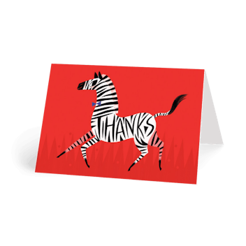 Zebra Thanks