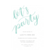 Let's Party Brush Lettering