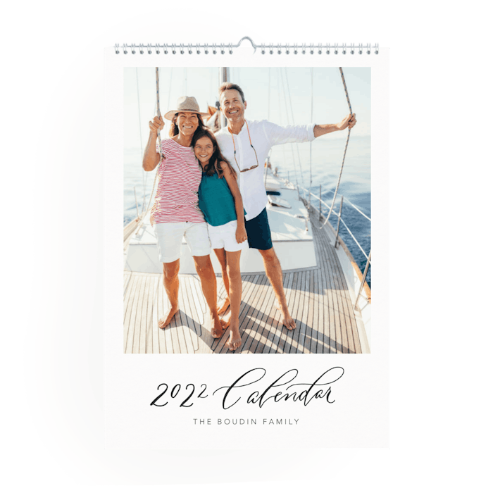 A calendar with her family's best moments from the past year picture would be a meaningful gift