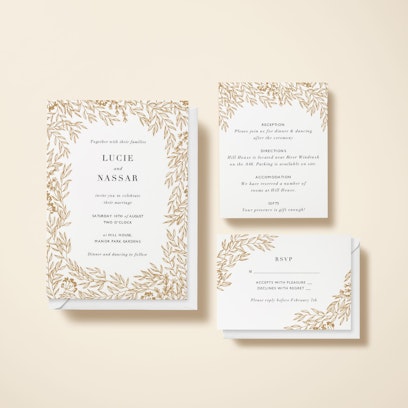 Option to add matching info and RSVP cards