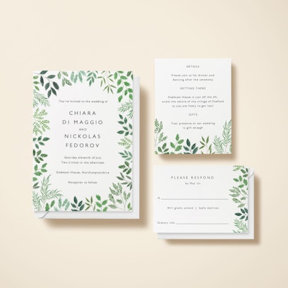 Option to add matching info and RSVP cards