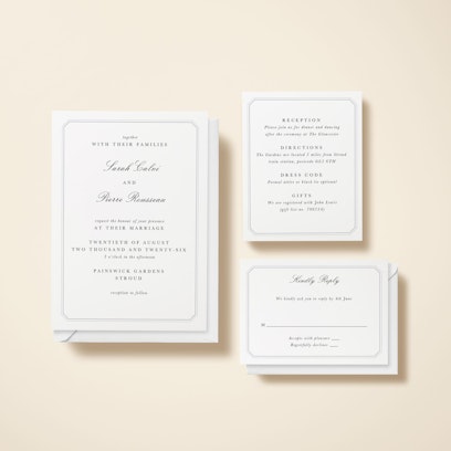 Option to add matching info and RSVP cards