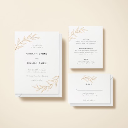 Option to add matching info and RSVP cards