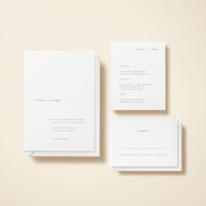 Option to add matching info and RSVP cards