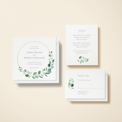 Option to add matching info cards and RSVP cards