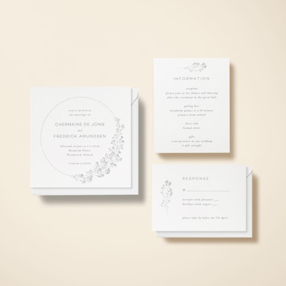 Option to add matching info cards and RSVP cards