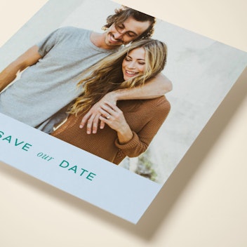 Pale Blue Save Our Date