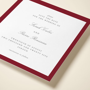 Burgundy Border