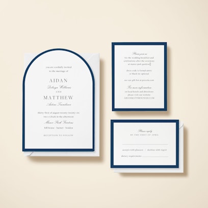 Option to add matching info cards and RSVP cards