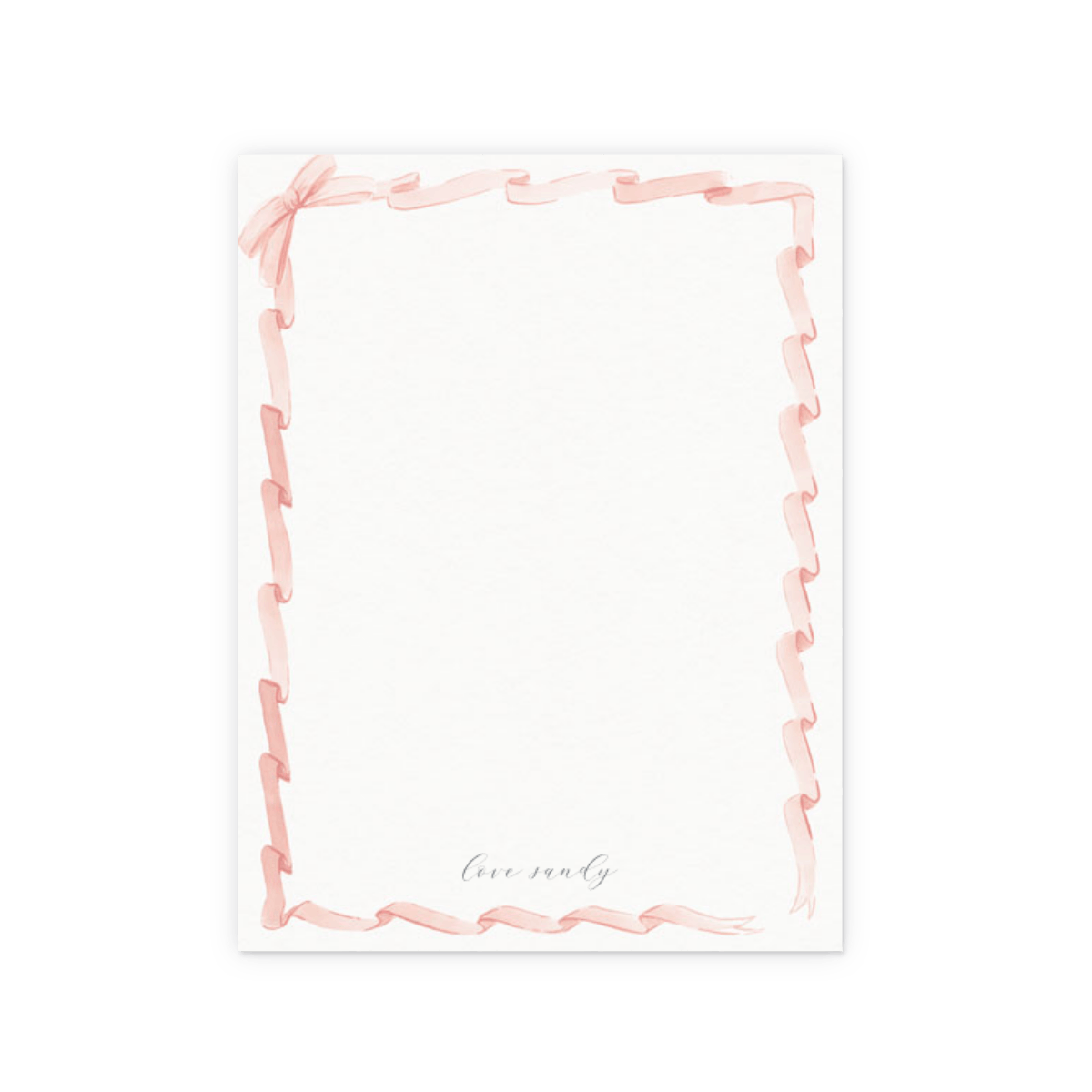 Blush Ribbon Letter Writing Paper Papier Blush Ribbon Letter Writing Paper Papier