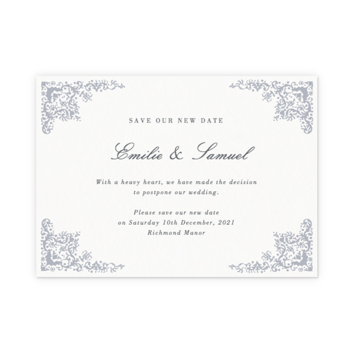 Wedding Change The Date Cards Postponement Cards Papier Wedding Change The Date Cards Postponement Cards Papier