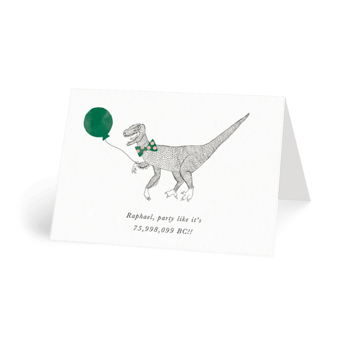 A Dinosaur and His Balloon