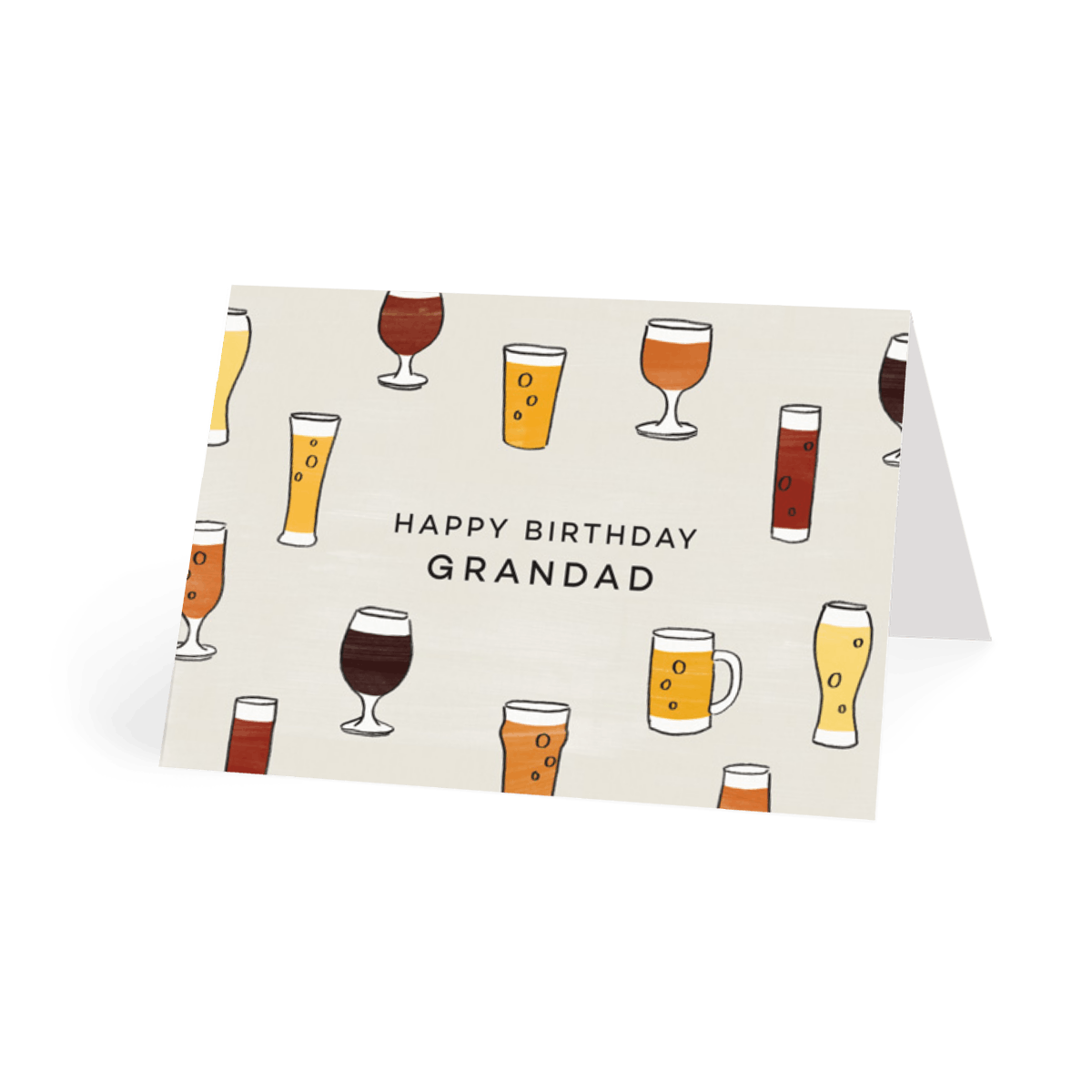 Download Birthday Beers Grandad Grandad Beer Birthday Card Papier