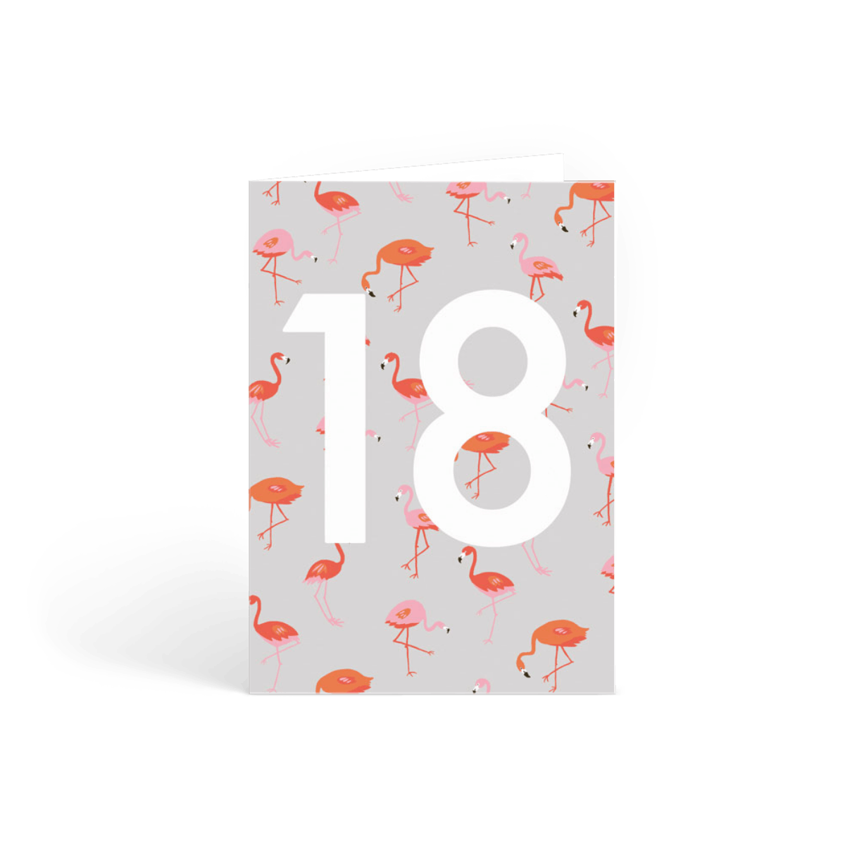 Flamingo 13th Birthday Card Papier