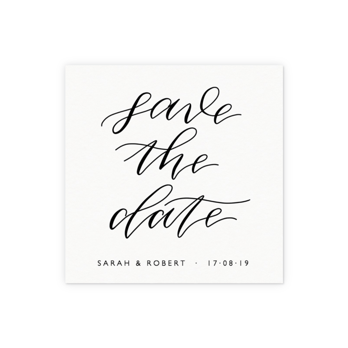 save the date calligraphic