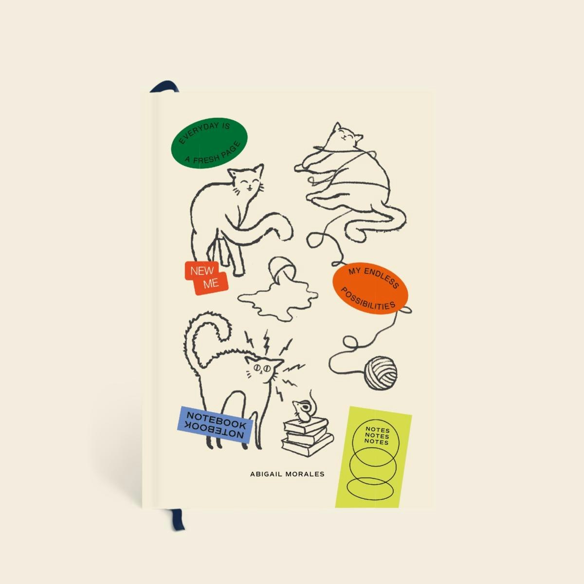 Playful Cats | Hardcover Notebook
