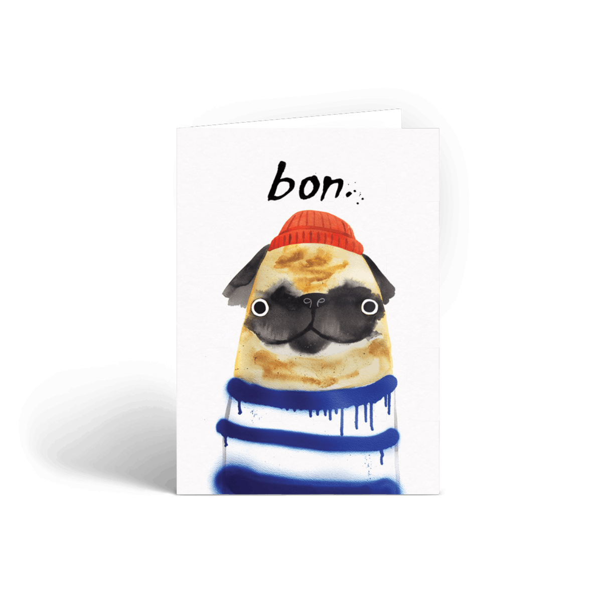 Pug Birthday Card | Bon Pug | Papier