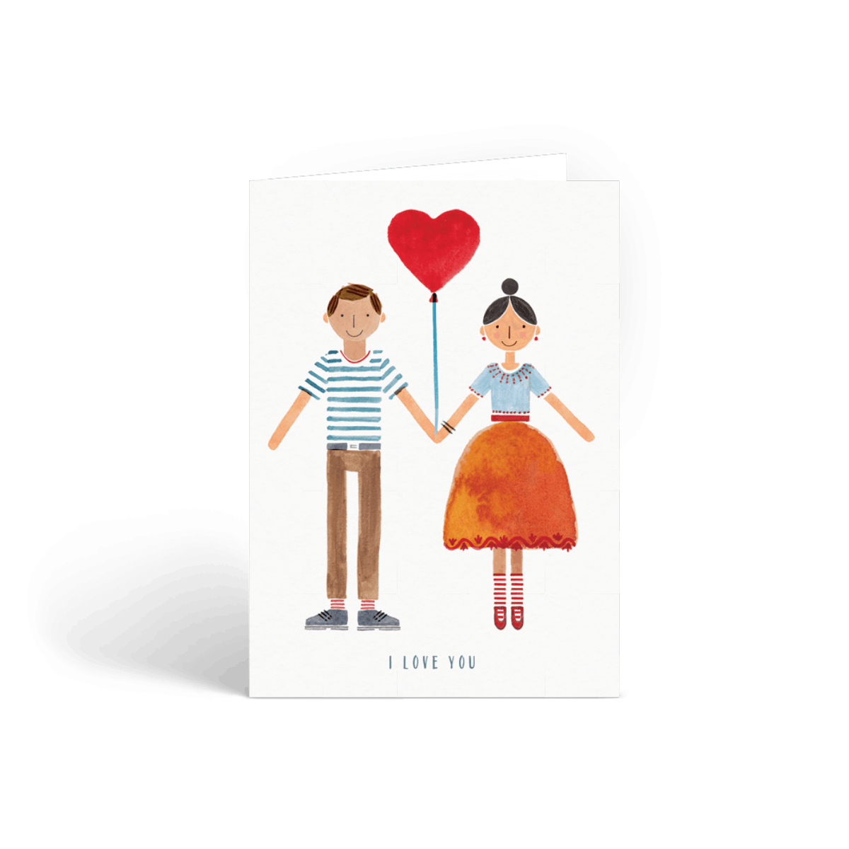 Couple With Heart Balloon