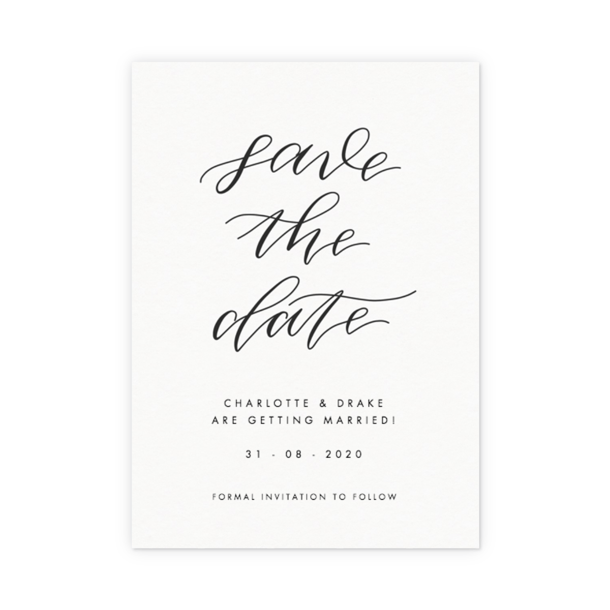 save the date calligraphie