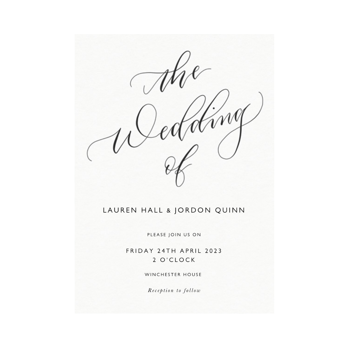 The Wedding Of Calligraphy