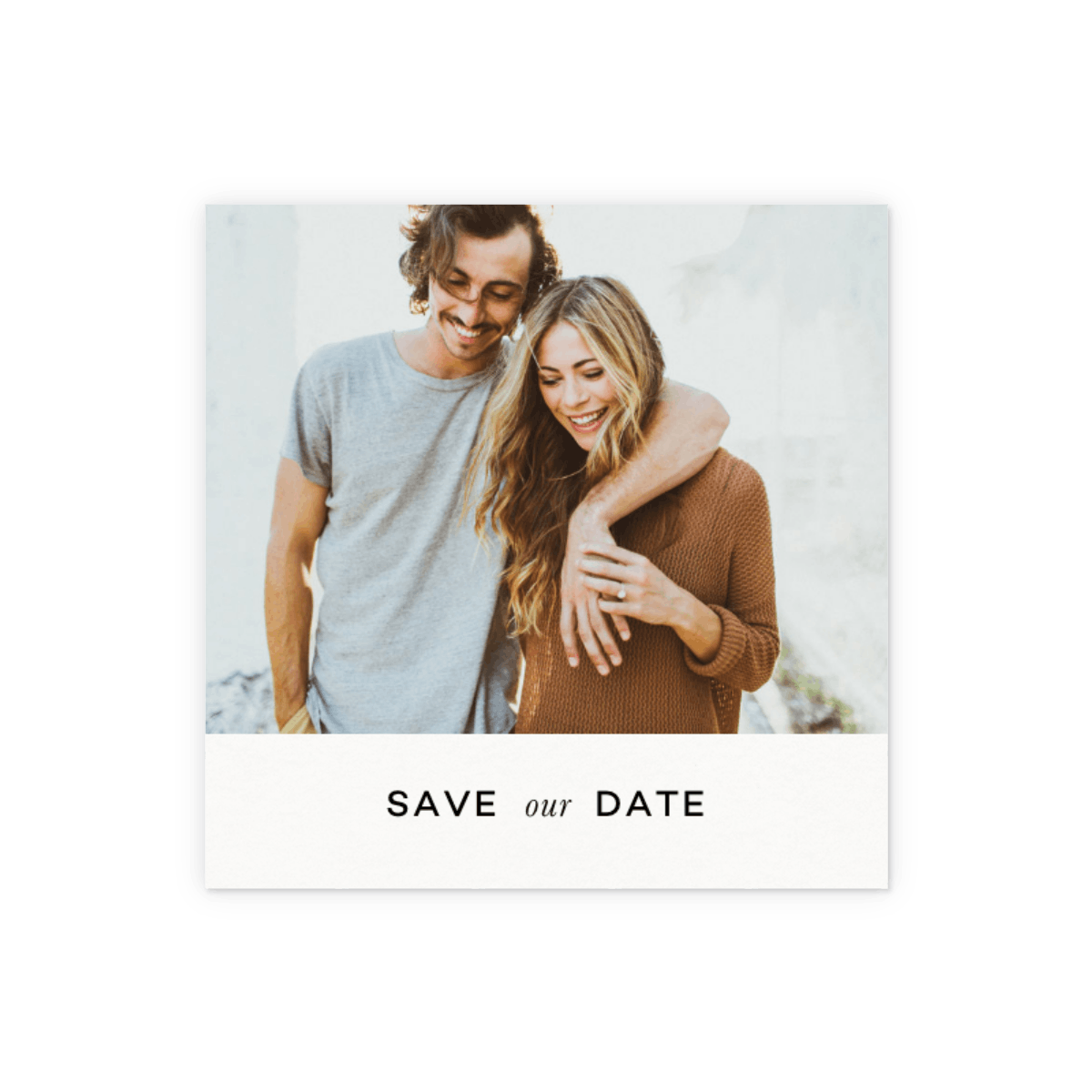 White Save Our Date