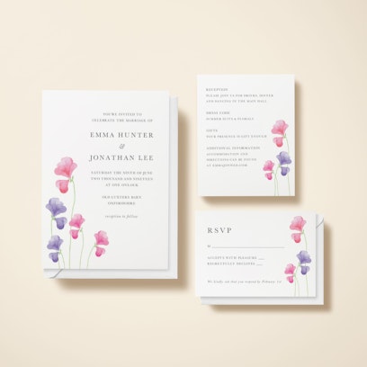 Option to add matching info and RSVP cards