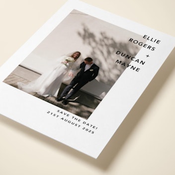 Modern Portrait Save The Date