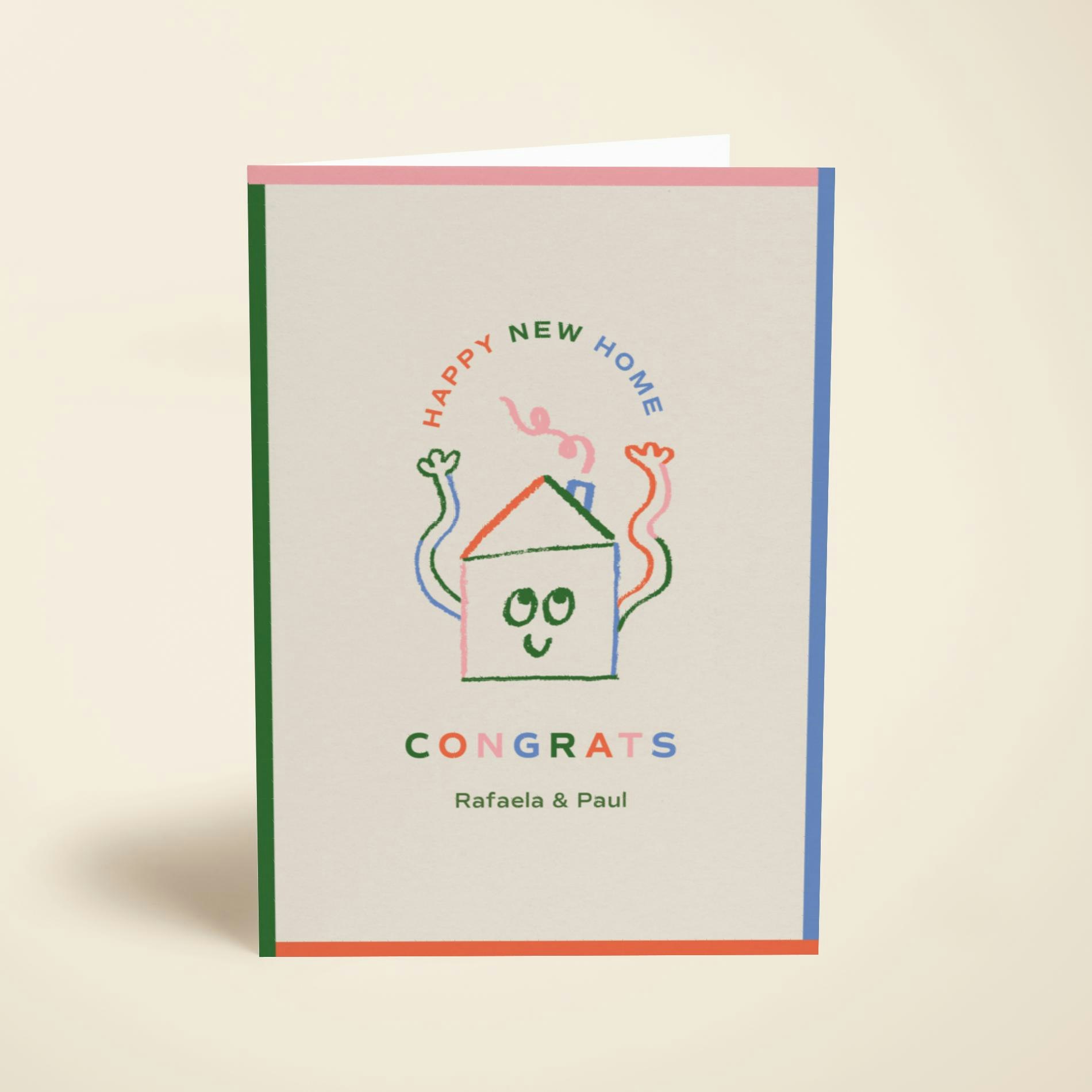 WHITE COTTON CARDS Code Bd184 Moving In Zusammen Hand Verziert