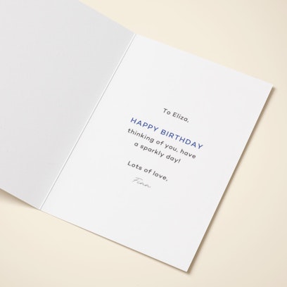 Personalise with your message or leave blank for your handwritten message
