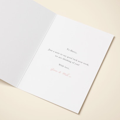 Personalise with your message or leave blank for your handwritten message