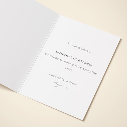Personalise with your message or leave blank for your handwritten message