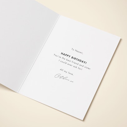 Personalise with your message or leave blank for your handwritten message