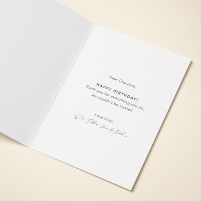 Personalise with your message or leave blank for your handwritten message