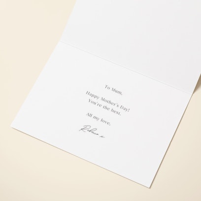 Personalise with your message or leave blank for your handwritten message