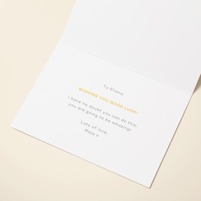 Personalise with your message or leave blank for your handwritten message
