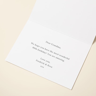 Personalise with your message or leave blank for your handwritten message