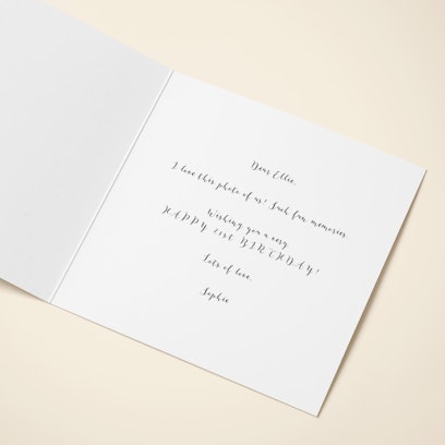 Personalise with your message or leave blank for your handwritten message