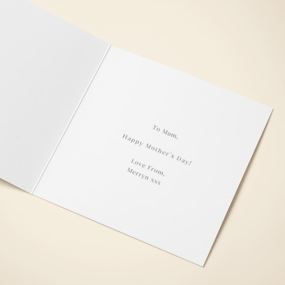 Personalise with your message or leave blank for your handwritten message